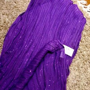 Infinity scarf new with tags- purple/ sequence